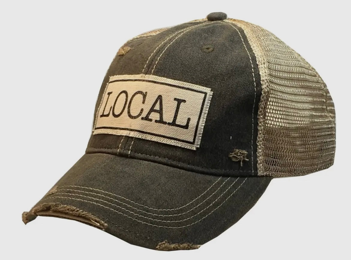 Local Vintage Distressed Trucker Cap